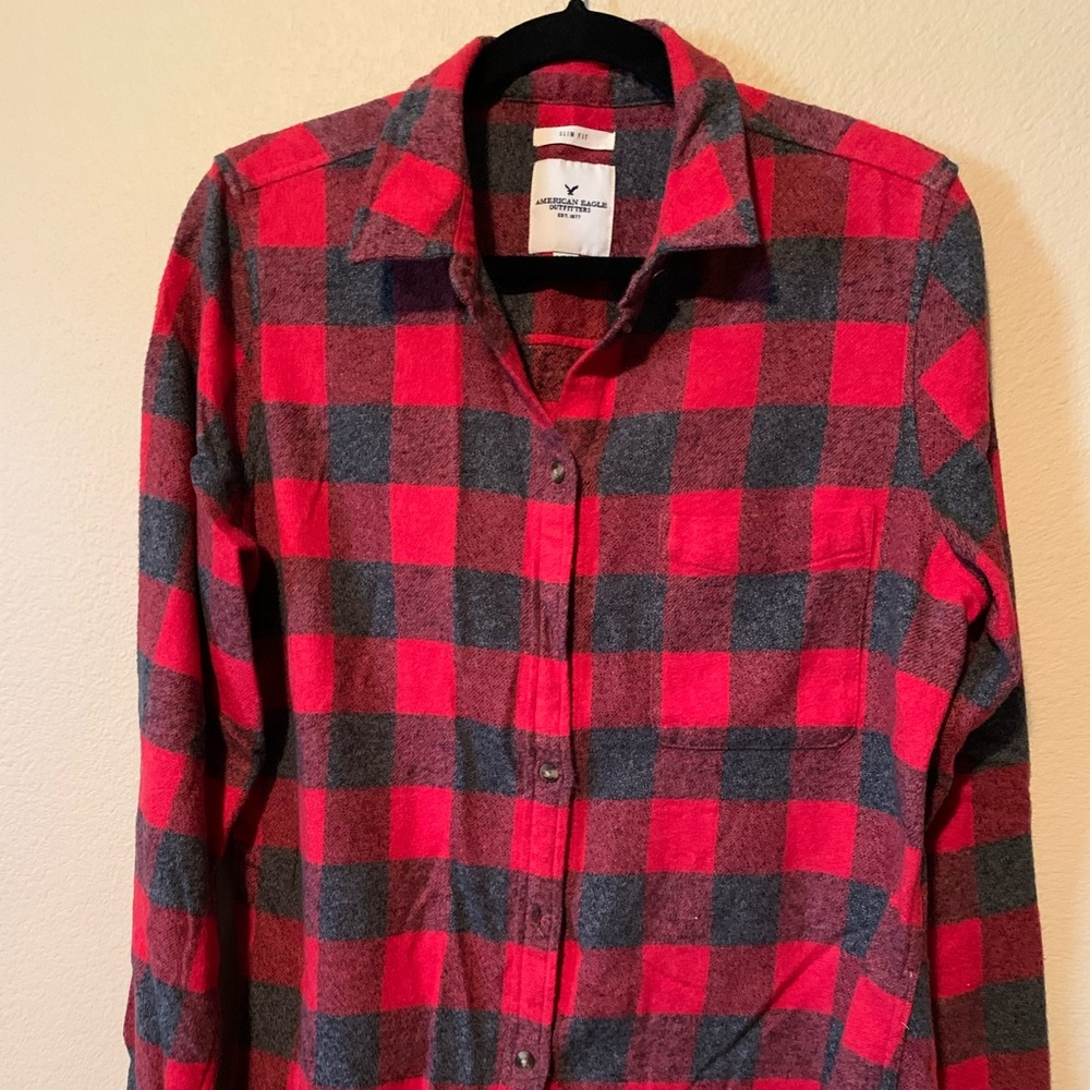 AE OUTFITTERS Plaid Long Sleeve
